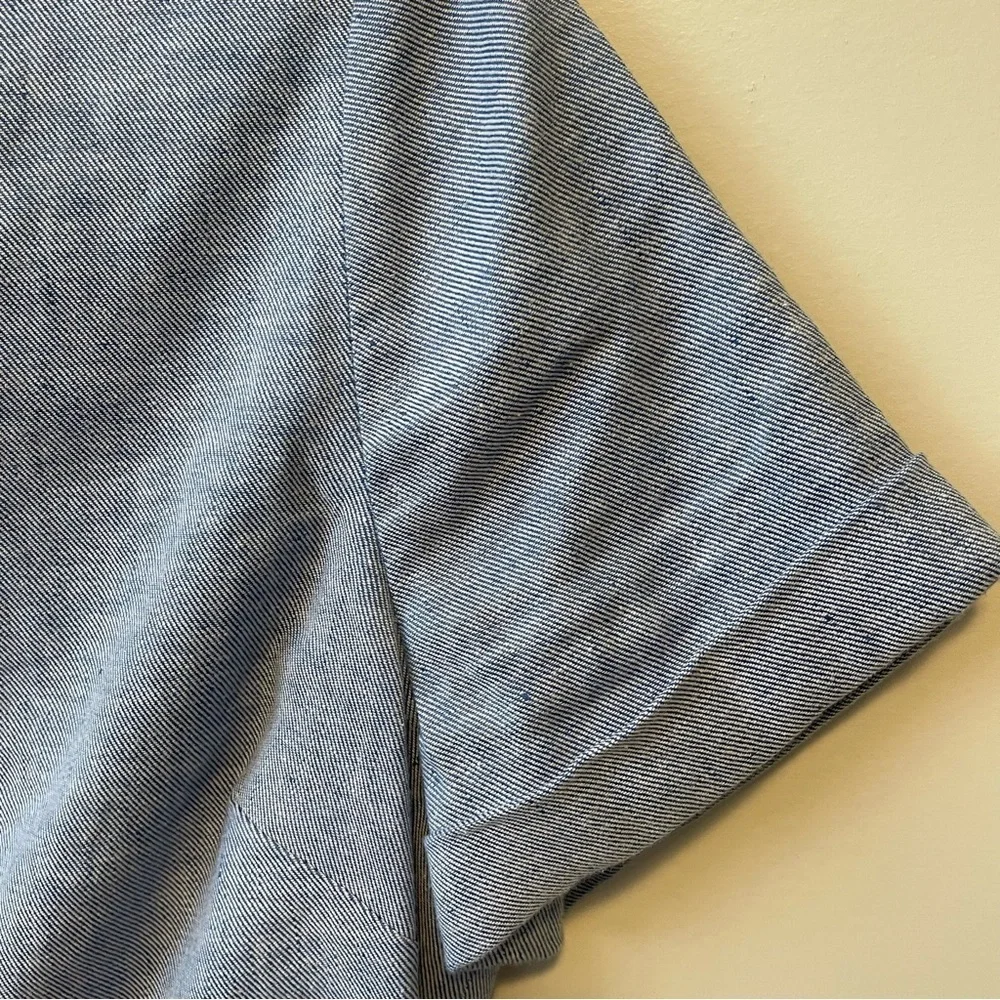 Banana Republic linen blend romper light denim
